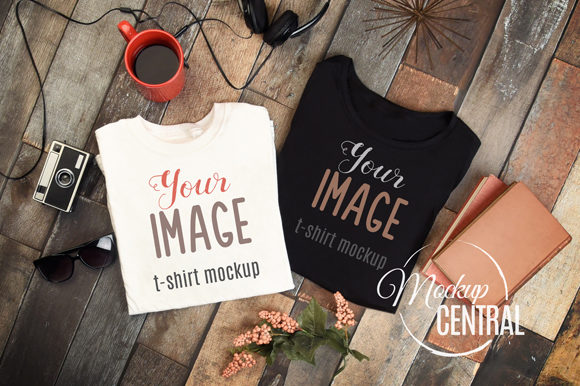 Download Top View T-Shirt Flat Lay Apparel Mockup - Premium Resources