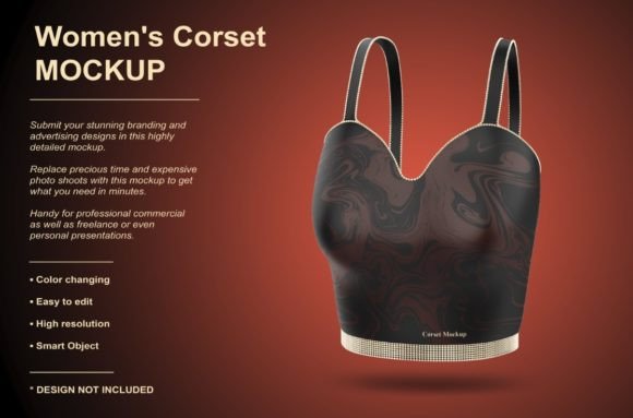 Download Women's Corset Apparel Mockup - Premium Bundle