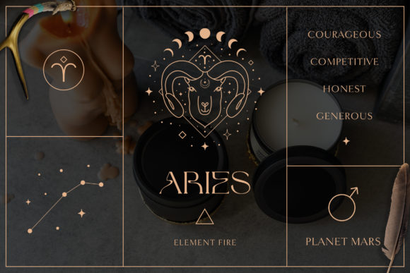 Download Aries Zodiac Sign Logo Branding Design. - Brand Collection