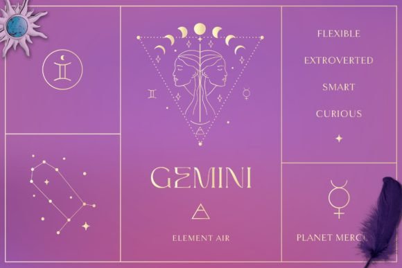 Download Gemini Zodiac Sign Logo Branding Design. - Brand Collection