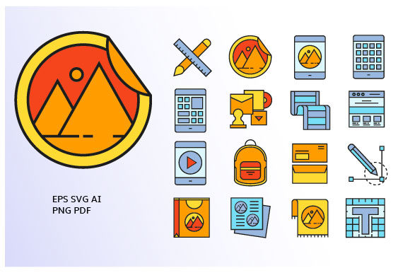 Download Branding Design and Marketing Icons Set - Brand Collection