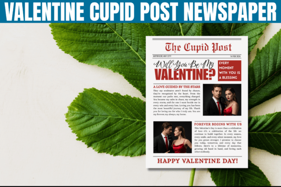 Download Cupid Post Newspaper Canva Template - Newspaper canva template Collection