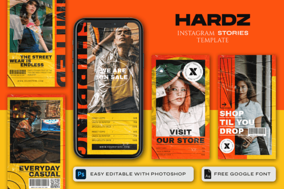 Download HARDZ - Instagram Story Template - Instagram story template Collection