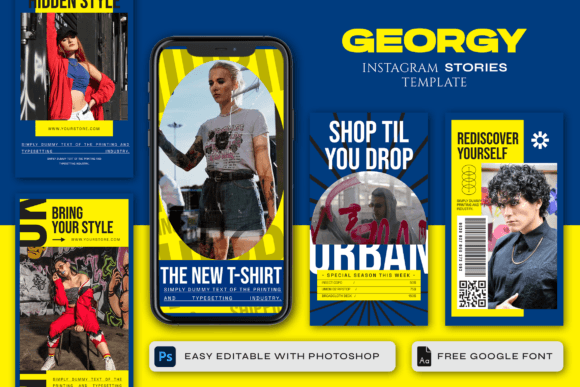 Download GEORGY - Instagram Story Template - Instagram story template Collection