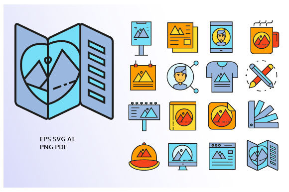 Download Branding Design and Marketing Icons Set - Brand Collection
