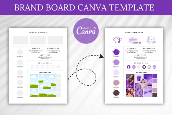 Download Brand Board Canva Template, Branding Kit - Brand Collection