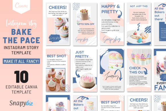Download Bake the Pace Instagram Story Template - Premium Resources
